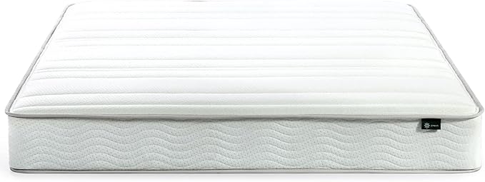 ZINUS 8 Inch Foam and Spring Mattress, California King, CertiPUR-US Certified Foams, Mattress in A Box, White