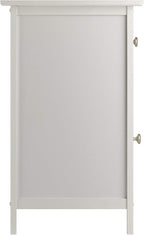 Winsome Eugene Accent Table/Nightstand, for Living Room, Den, Bedroom, White