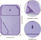 10Pcs Table Desk Vanity Makeup Mirror, 8-Inch Simple Portable Travel Mirror with Stand, Standing and Wall Hanging Dual-use Purple