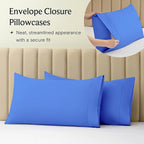 LuxClub 3 PC Sheet Set Bed Sheets Deep Pockets 16" Eco Friendly Wrinkle Free Cooling Machine Washable Hotel Bedding Silky Soft - Marine Blue Twin XL