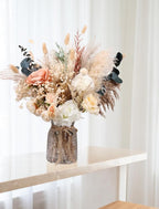 100pcs High End Artificial Flowers Dried Pampas Decor With Vase, Kitchen Island Decorations, Coffee Table Centerpiece Premium Decor, Thanksgiving Christmas Centro De Mesa de Comedor, Adornos Para Sala