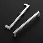 Ravinte 20 Pack 8 Inch Square Cabinet Handles - Satin Nickel & Brushed Nickel Drawer Pulls - Kitchen Cabinet Hardware