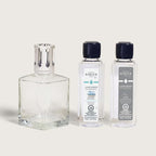 MAISON BERGER Lampe Berger Giftset - Home Fragrance Diffuser - Includes 2 Fragrances So Neutral and Ocean Breeze - 250 milliliters - 8.45 Fluid Ounces (Starter Square)