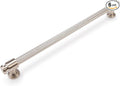 6 Pack 10 inch(254mm) Brushed Satin Nickel Kitchen Cabinet Handles Knurled Cabinet Pulls Silver Drawer Pulls Kitchen Cabinet Hardware Kitchen Handles Drawer Pulls Dresser Handles