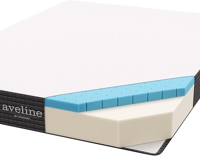 Modway Aveline 8” Cooling Gel-Infused Ventilated Memory Foam Twin XL Mattress
