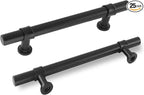 goldenwarm Black Cabinet Handles 25 Pack Black Drawer Pulls - LST18BK128 Kitchen Hardware for Cabinet Vintage Kitchen Hardware Handles Dresser