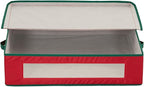 Household Essentials Christmas Wreath Storage Container, 24 Inch Holiday Wreath Storage Box with Handles, Sturdy Sides, Keeps Wreaths Free of Dust and Pests in Storage