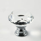 12pcs Diamond Shape Crystal Glass 30mm Drawer Knob Pull Handle Usd for Cabinet, Drawer