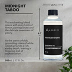 Midnight Taboo Diffuser Oil, Inspired by Luxury Hotels, 16.9 FL Oz, 500 mL, Hotel Scent for Home, Office, Bathroom, Aromatherapy Essential Oil, Lemon & Pomegranate Scents.