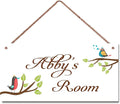 Personalized Sign Vintage Bird Sign Room Décor Kids Room Decor, Cut Bird Theme Little Man Cave Wall Art Decor for Nursery, Nursery Door Decor for Toddler Baby Boys Room