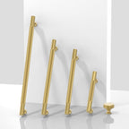 10 Pack Brushed Gold Knurled Cabinet Pulls 6.3 Inch(160mm) Kitchen Cabinet Handles Solid Zinc Alloy Cabinet Hardware Drawer Pulls