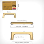 Amerdeco 10 Pack Champagne Bronze Cabinet Pulls 3 Inch(76MM) Hole Centers Kitchen Cabinet Handles Hardware Kitchen Handles for Cabinets Cupboard Handles Drawer Pulls ZH0041