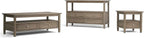 SIMPLIHOME Warm Shaker SOLID WOOD 20 inch Wide Rectangle Transitional End Side Table in Distressed Grey for the Living Room and Bedroom