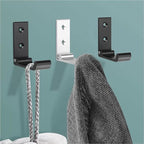 Folding Coat Hooks, Matte Black Wall Hooks for Hanging Coats Bathroom Towel Hooks Hardware Heavy Duty Aluminum Alloy Robe Hooks Wall Mounted DIY Coat Rack Hooks No Rust Indoor, Outdoor (10pcs-Black)