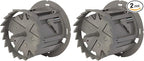 Southwire MSBST250 Smart, Shark Tooth Integrated Fixture and Ceiling Electrical Box w/Hole Saw, Supports 6 lb, Gray (Pack of 2)