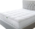 Sleep Mantra 100% Cotton Mattress Topper Twin XL Size - Premium Wrap-Around Cooling Topper Fits up to 20-Inch Mattress - Extra Soft, Deep Pocket, Breathable & Plush Quilted Down Fill (White)
