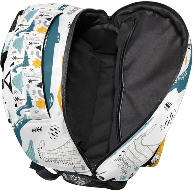 Custom Children's Name School Backpack Personalized Schoolbag Dino in Scandinavian StyleTravel Bag for Teens Girls Boys