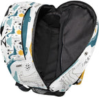 Custom Children's Name School Backpack Personalized Schoolbag Dino in Scandinavian StyleTravel Bag for Teens Girls Boys