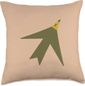 Cute Scandinavian Animals Designs Chic Scandinavian Bird Minimalism Throw Pillow, 18x18, Multicolor