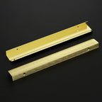 Ravinte Hardware 10 Pack Gold Cabinet Handles, 11.8 Inch (300mm) Finger Edge Pulls, 8.8 Inch Hole Center, Finger Pulls for Cabinets