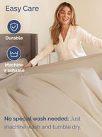 Extra Deep Queen Sheet Set - 6 Piece Breathable and Cooling Sheets - Hotel Luxury Bed Sheets Set - Easy & Secure Fit - Soft, Wrinkle Free and Comfy Sheets Set - Wheat Sheet Set with Extra Deep Pockets