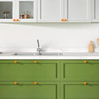 Ravinte 5 Pack Cabinet Knobs Orange Kitchen Cabinet Knobs Round Dresser Drawer Pulls Closet Door Pulls 1-1/5 Inch