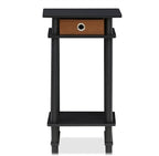Furinno 17017 Turn-N-Tube End Table, 1-Pack, Espresso