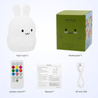 ShaArkMango LED Night Light for Kids Toddler Bed Room Decor Aesthetic, Soft BPA Free Silicone, Cute Animal Night Lamp Color Changing NightLight Dimming & Timer &Rechargeable Baby Shower Gifts