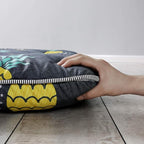 MAXYOYO Grey Pineapple Japanese Floor Futon Mattress, Tatami Floor Mat Portable Camping Mattress Kids Sleeping Pad Foldable Roll Up Floor Lounger Couch Bed Full Size with Mattress Protector Cover