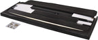 Crown Mark Erin Upholstered Panel Bed in Black, King