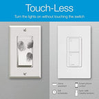 Lutron Caseta Original Smart Light Switch (Lutron Smart Hub Required), for Home, LED Lights, and Fans, 6 Amp, Single-Pole/3-Way, Neutral Required, PD-6ANS-IV, Ivory
