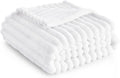 Bedsure GentleSoft White Twin XL Blanket for Bed - Cozy Soft Blankets for Women, Cute Small Fleece Throws for Girls, Birthday Gifts for Women Decor Gifts for Mom, White, 66x90 Inches