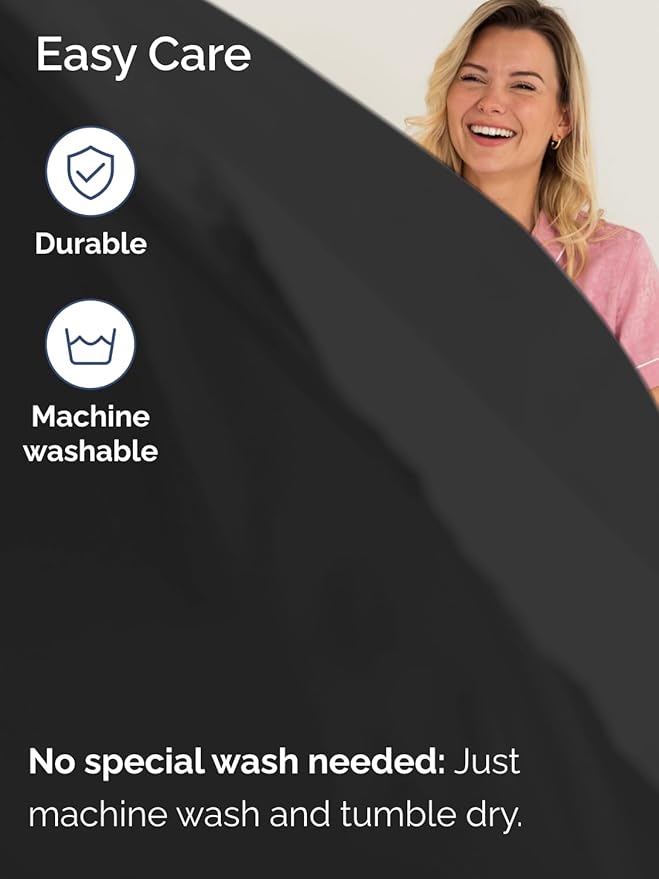 Extra Deep Twin XL Sheet Set - 4 Piece Breathable & Cooling Sheets - Hotel Luxury Bed Sheets Set - Easy & Secure Fit - Soft, Wrinkle Free & Comfy Sheets Set - Black Sheet Set with Extra Deep Pockets