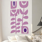 Scandinavian Art Nordic Wall Decals | Custom Colors | Stickers for Office & Home Decor | Holiday Wall Decoration | 22x80 Inches | Peel and Stick