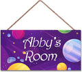 Personalized Sign, Stars Signs,Custom Name Sign,Wall Door Sign, Baby Nursery Art For Boys Room Kids Room Outer Space Theme Decor Stickers For Little Man Cave