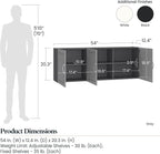 SystemBuild Evolution Kendall 54" Wall Cabinet in White