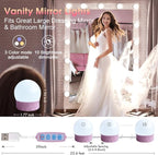 22.6ft Led Vanity Mirror Lights with 14 Dimmable Light Bulbs Makeup Vanity Lights for Big Long Mirror
