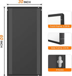 Bathroom Vanity Mirror for Wall, 60" x 30" Metal Framed Rectangular Bathroom Wall Mirror for Over Sink, HD Shatterproof Glass, Hangs Horizontally or Vertically(Black)