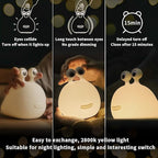 MUID Original Authentic Slug Night Light, Nursery Squishy Lamp, Silicone Light for Classroom, Cute Animal Bedside Lamp for Baby Kids Teens, Soft Light for Bedroom Breastfeeding.