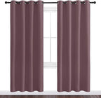 NICETOWN Dry Rose Blackout Curtains 78" Long for Office, Dining Room, 55" Wide, 2 Pieces, Guest Room, Sound Reducing Heat and Cold Block Curtain Panels for Modern Room Decorative