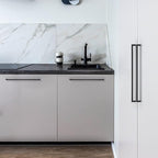 Ravinte 20 Pack 18 Inch Kitchen Square Cabinet Handles Matte Black Pulls Black Drawer Pulls Kitchen Cabinet Hardware Handles