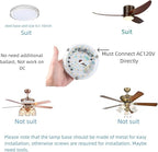 4 inch LED Retrofit Light Kit for Ceiling Fan Light Replacement Panel PCB 18W 6000K 2200LM 120V CRI90 Dimmable ETL (White 6000K)