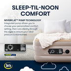Serta Raised Air Mattress with Never Flat Pump | Luxury Inflatable Mattress with Built in Air Pump to Ensure a Good Night’s Rest | Heavy Duty Blow Up Mattress with Self Inflating Pump