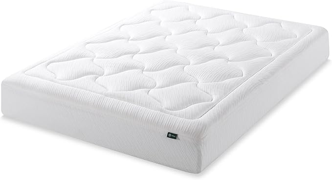 ZINUS 10 Inch Cloud Memory Foam Mattress, King, Fiberglass Free, Pressure Relieving, Mattress in A Box, CertiPUR-US Certified, White