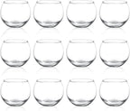 12pcs Clear Glass Tealight Candle Holder, Round Votive Candle Holders, Small Bowl Candle Holder Bulk for Wedding Table Centerpieces Home Decor