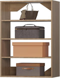 ROOMTEC 31.5" Shelf Short Tower Closet Unit, Modular Closet System with Shelf, Wardrobe Organizer for Bedroom or Walk-in Closet, Wall Mounted, Customizable Clothes Storage Unit, Wood