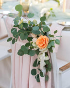 JOYLEX Artificial Flowers Orange Realistic Roses, 50pcs Real Looking Fake Roses with Stem for DIY Wedding Bouquets Centerpieces Bridal Shower Party Home Romantic Decorations (50pcs, Orange)
