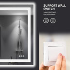 LOAAO 44"X36" LED Mirror for Bathroom, Lighted Bathroom Mirror with Lights, Anti-Fog, Dimmable, Memory Function, Easy to Install, Clear Reflection