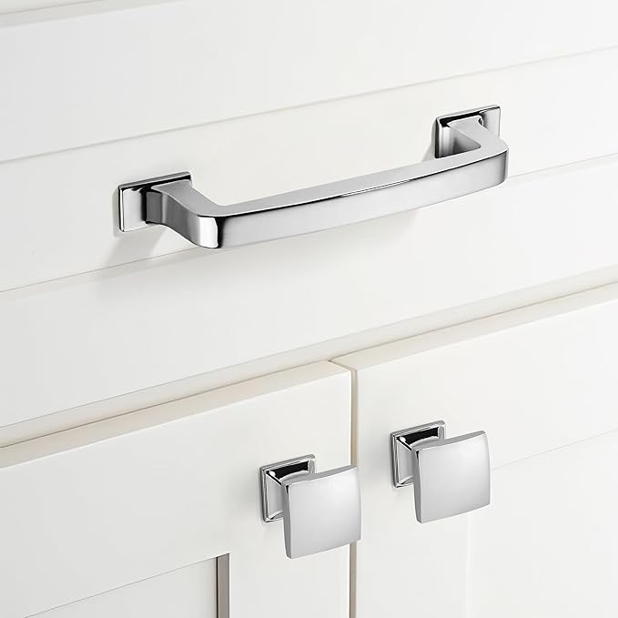 khtumeware 6 Pack 12 Inch Kitchen Cabinet Handles Polished Chrome Cabinet Pulls Drawer Pulls Kitchen Cabinet Hardware Kitchen Handles for Cabinets Cupboard Handles Drawer Handles