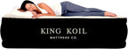 King Koil Luxury Twin Air Mattress with Built in Pump, 20” Double High Twin Size Premium Airbed, Inflatable Blow Up Mattress, Waterproof, 1-Year Warranty
